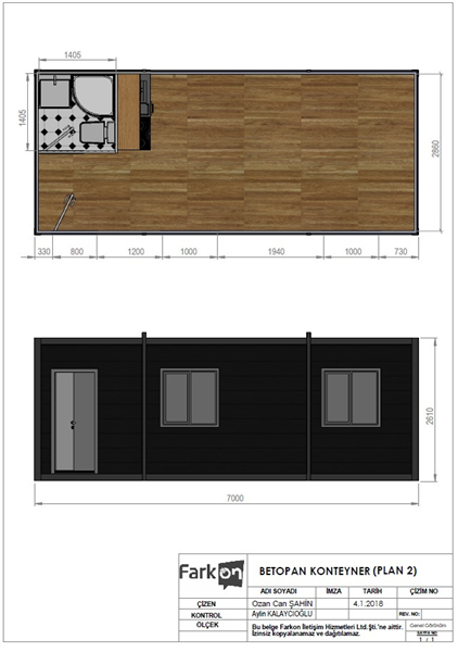 BETOPAN KONTEYNER (PLAN 2)